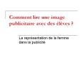Comment lire une image publicitaire avec des  PowerPoint PPT Presentation