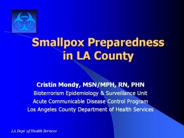 Smallpox Preparedness in LA County
