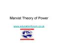 Marxist Theory of Power PowerPoint PPT Presentation
