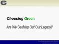 Choosing Green PowerPoint PPT Presentation