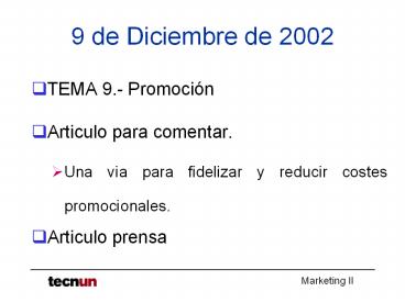 9 de Diciembre de 2002
