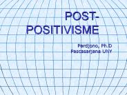 POST-POSITIVISME