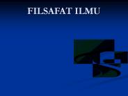 FILSAFAT ILMU