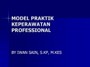 MODEL PRAKTIK KEPERAWATAN PROFESSIONAL