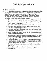 Definisi Operasional