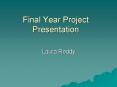 Final Year Project Presentation PowerPoint PPT Presentation