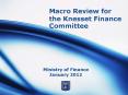 Macro Review for the Knesset Finance Committee PowerPoint PPT Presentation