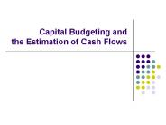 Capital Budgeting and the Estimation of Cash Flows