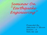 EARTHQUAKE ENGINEERING