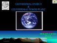 GEOTHERMAL POWER PLANT PowerPoint PPT Presentation