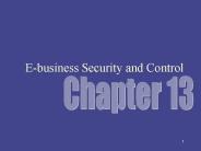 E-business Security and Control