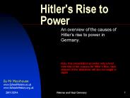 Hitler's Rise to Power