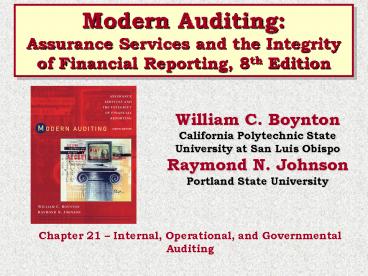 Modern Auditing: