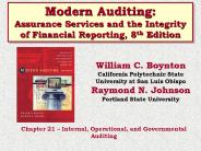 Modern Auditing:
