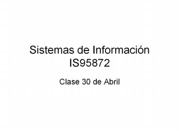 Sistemas de Informaci
