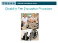 Disability Fire Evacuation Procedure PowerPoint PPT Presentation