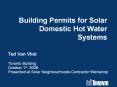 Building Permits for Solar Domestic Hot Water Systems PowerPoint PPT Presentation