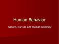 Human Behavior PowerPoint PPT Presentation