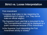 Strict vs. Loose Interpretation