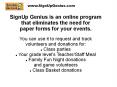 SignUp Genius is an online program that eliminates the need for PowerPoint PPT Presentation