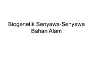 Biogenetik Senyawa-Senyawa Bahan Alam