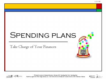 Take Charge of Your Finances