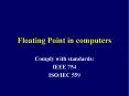 Floating Point in computers PowerPoint PPT Presentation