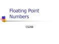 Floating Point Numbers PowerPoint PPT Presentation