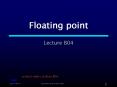 Floating point PowerPoint PPT Presentation