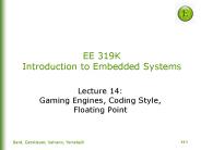 EE 319K Introduction to Embedded Systems