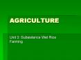 AGRICULTURE PowerPoint PPT Presentation