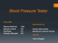 Blood Pressure Tester PowerPoint PPT Presentation