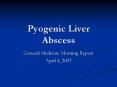 Pyogenic Liver Abscess PowerPoint PPT Presentation
