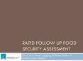 Rapid Follow up Food Security Assessment PowerPoint PPT Presentation
