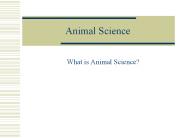 Animal Science