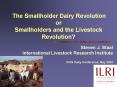The Smallholder Dairy Revolution or Smallholders and the Livestock Revolution? PowerPoint PPT Presentation