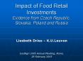 Impact of Food Retail Investments Evidence from Czech Republic, Slovakia, Poland and Russia PowerPoint PPT Presentation
