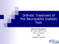 Orthotic Treatment of The Neuropathic Diabetic Foot PowerPoint PPT Presentation