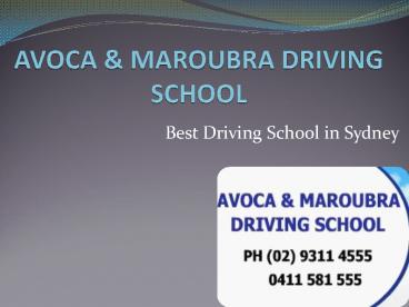 Best Driving School