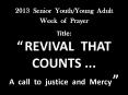 2013 Senior Youth/Young Adult  Week of Prayer  Title:  PowerPoint PPT Presentation