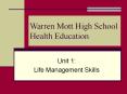 Warren Mott High School Health Education PowerPoint PPT Presentation