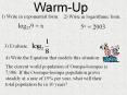 Warm-Up PowerPoint PPT Presentation