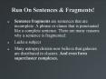 Run On Sentences PowerPoint PPT Presentation