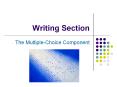 Writing Section PowerPoint PPT Presentation