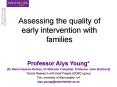 Assessing the quality of early intervention with families PowerPoint PPT Presentation