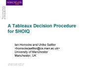 A Tableaux Decision Procedure for SHOIQ