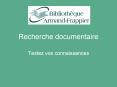 Recherche documentaire PowerPoint PPT Presentation