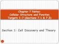 Section 1: Cell Discovery and Theory PowerPoint PPT Presentation