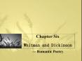 Chapter Six  Whitman and Dickinson PowerPoint PPT Presentation