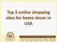 Top 5 online shopping sites for home decor